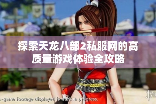 探索天龙八部2私服网的高质量游戏体验全攻略