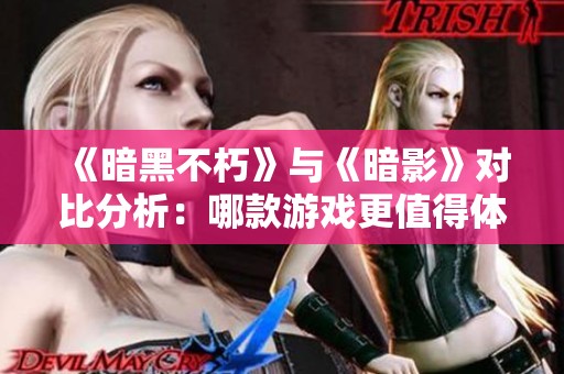《暗黑不朽》与《暗影》对比分析：哪款游戏更值得体验？
