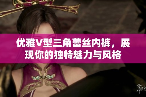 优雅V型三角蕾丝内裤，展现你的独特魅力与风格