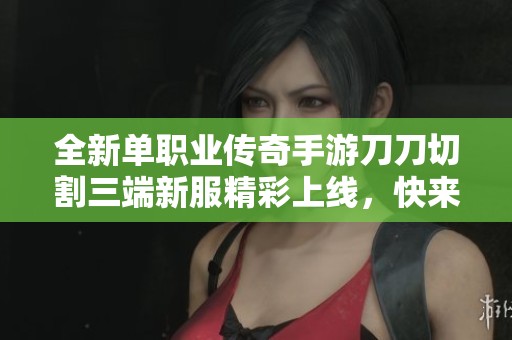 全新单职业传奇手游刀刀切割三端新服精彩上线，快来体验吧!