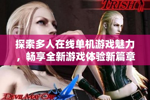 探索多人在线单机游戏魅力，畅享全新游戏体验新篇章