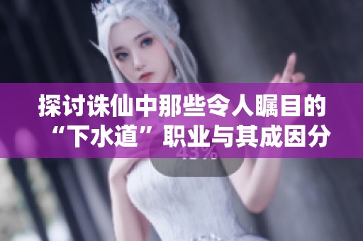 探讨诛仙中那些令人瞩目的“下水道”职业与其成因分析