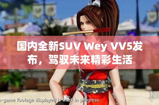 国内全新SUV Wey VV5发布，驾驭未来精彩生活