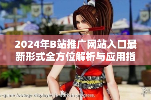2024年B站推广网站入口最新形式全方位解析与应用指南