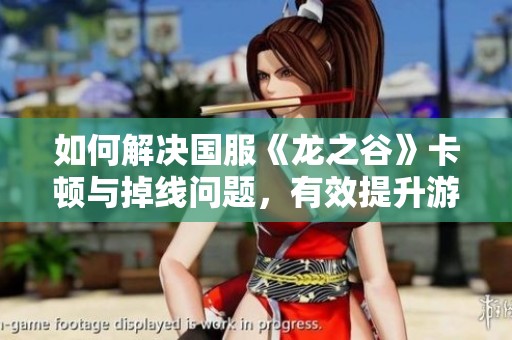 如何解决国服《龙之谷》卡顿与掉线问题，有效提升游戏体验的方法