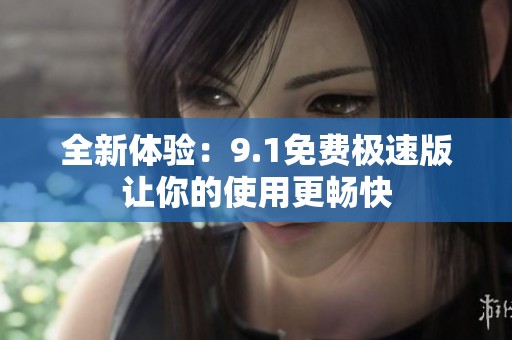 全新体验：9.1免费极速版让你的使用更畅快