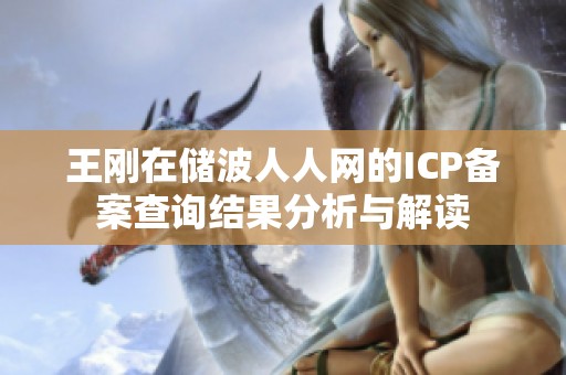 王刚在储波人人网的ICP备案查询结果分析与解读
