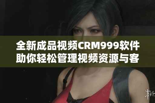 全新成品视频CRM999软件助你轻松管理视频资源与客户关系