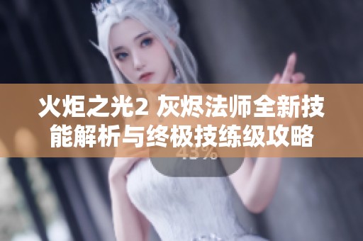 火炬之光2 灰烬法师全新技能解析与终极技练级攻略