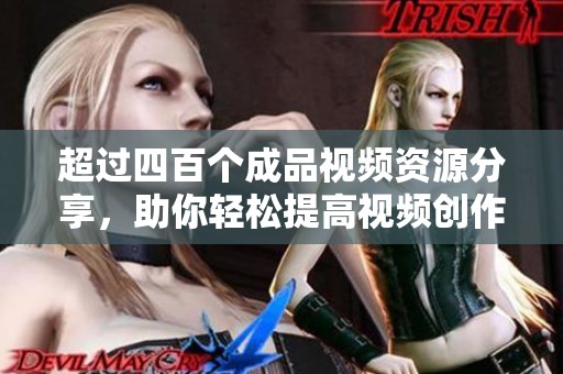 超过四百个成品视频资源分享，助你轻松提高视频创作能力