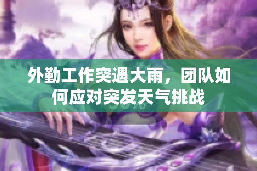 外勤工作突遇大雨，团队如何应对突发天气挑战