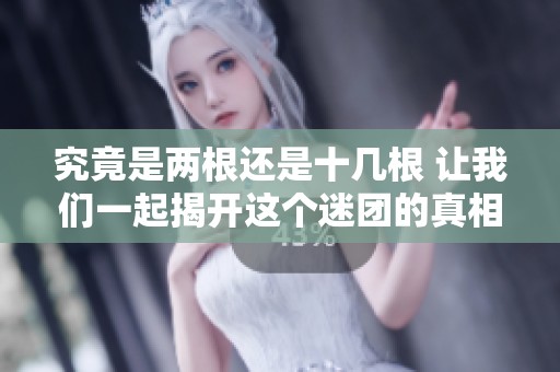 究竟是两根还是十几根 让我们一起揭开这个迷团的真相