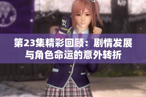 第23集精彩回顾：剧情发展与角色命运的意外转折