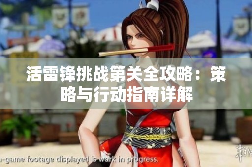 活雷锋挑战第关全攻略：策略与行动指南详解
