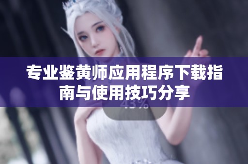 专业鉴黄师应用程序下载指南与使用技巧分享